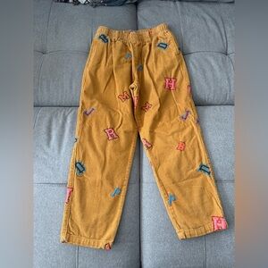 Men’s Corduroy Pants with Colorful Letters